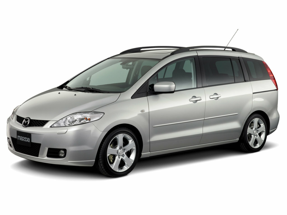 Коврики ЭВА "EVA ромб" для Mazda 5 (минивэн / CR) 2004 - 2008, серые, 4шт.