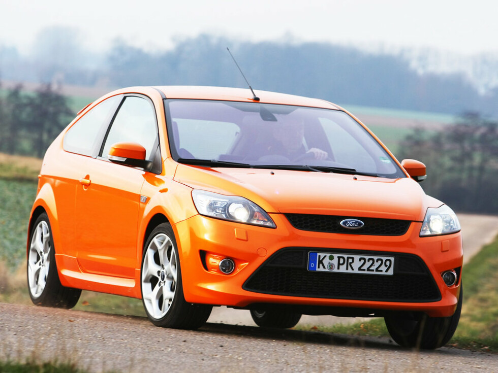 Коврики ЭВА "EVA ромб" для Ford Focus ST II (хэтчбек 5 дв / CB4) 2008 - 2010, черные, 5шт.