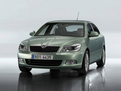 Коврики ЭВА "EVA ромб" для Skoda Octavia II (лифтбек / A5) 2008 - 2013, черные, 5шт.