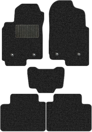 Коврики текстильные "Классик" для FAW Besturm X80 (suv / SUV) 2016 - Н.В., темно-серые, 5шт.