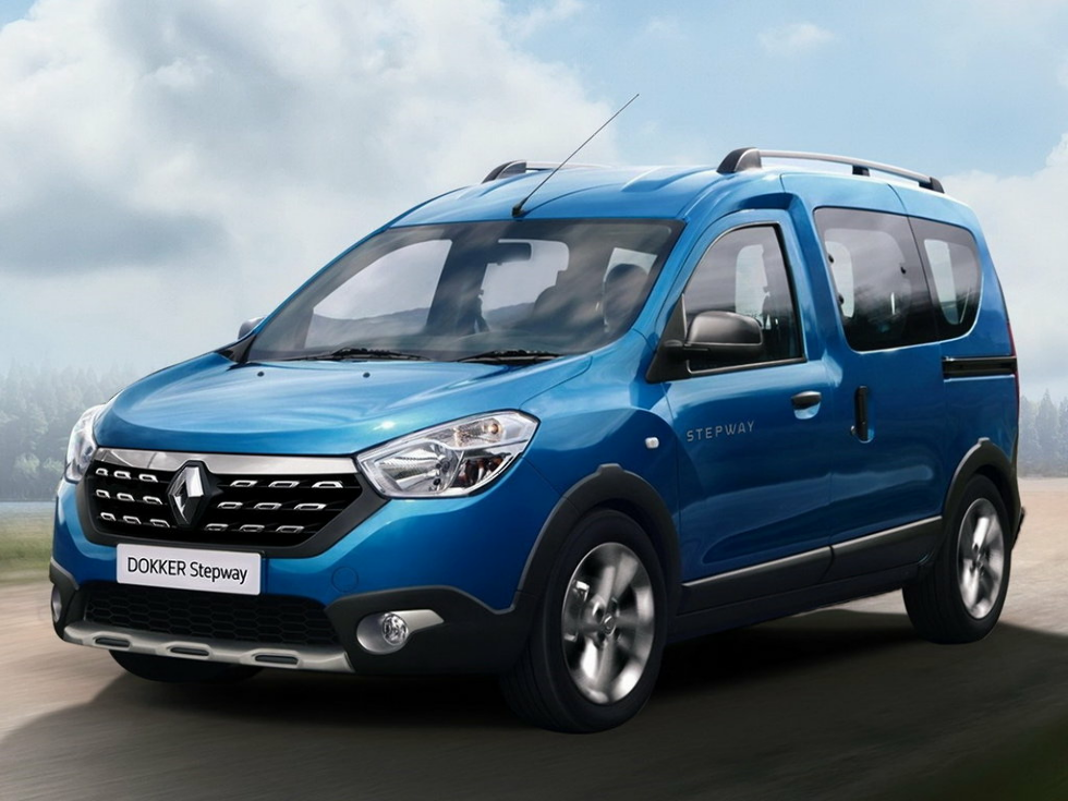 Коврики текстильные "Классик" для Renault Dokker Stepway (минивэн) 2018 - Н.В., темно-серые, 5шт.